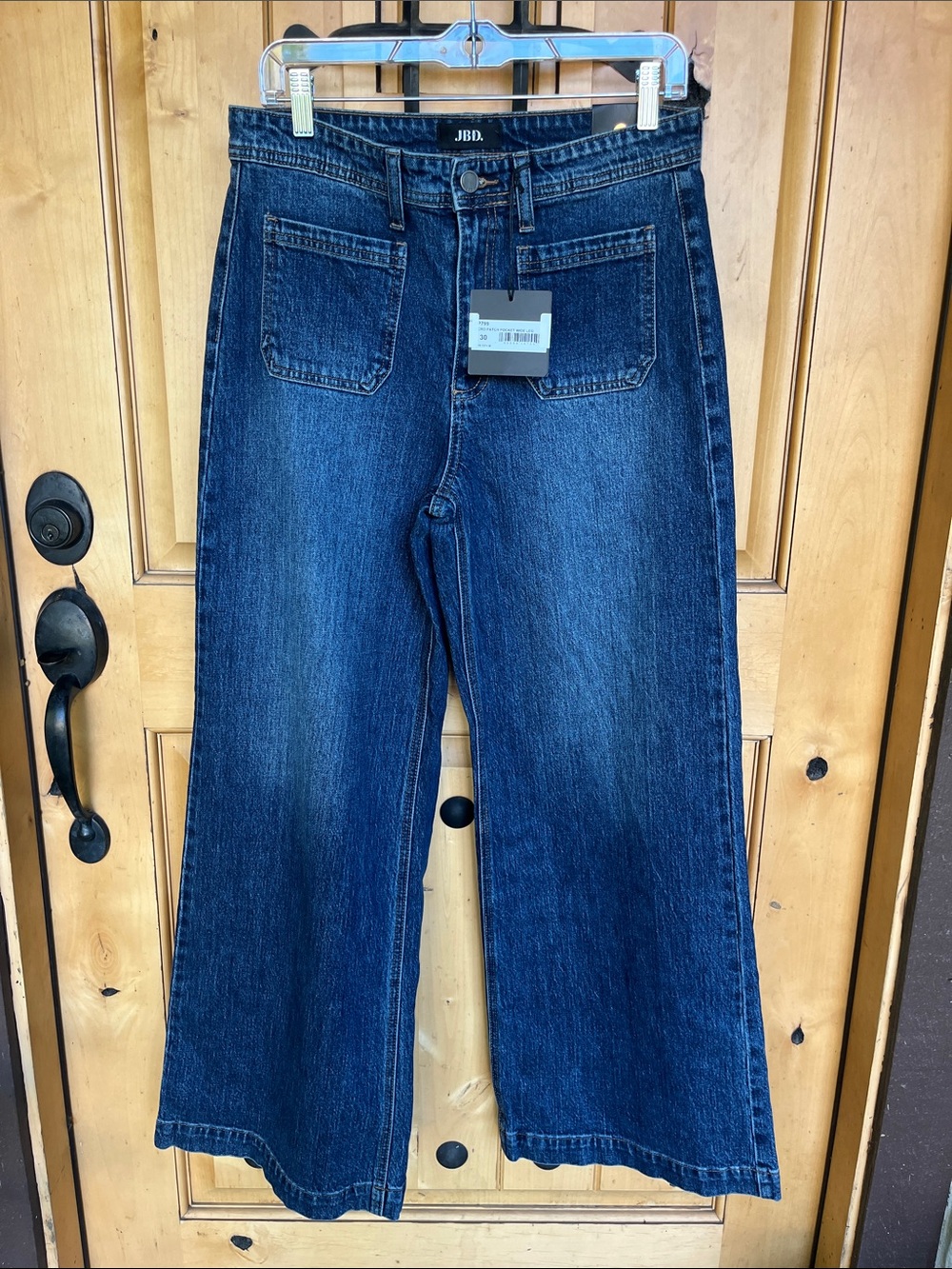 JBD Micro Patch Pocket Wide Leg Denim NWT - Picture 3 of 7